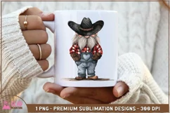 Western Cowboy valentine in coveralls png, Valentine Gnome Product Image 4