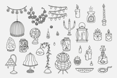 Hygge Scene Creator Modern Line Art Illustrations Bundle Product Image 6