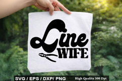 Line Wife - Electrician SVG Design Product Image 1
