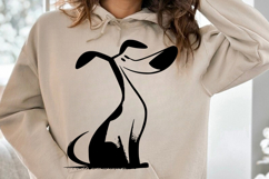 Cute Dog black silhouette SVG PNG, Dog SVG Clipart, Pet Silh Product Image 2