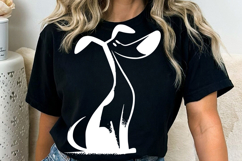 Cute Dog black silhouette SVG PNG, Dog SVG Clipart, Pet Silh Product Image 1