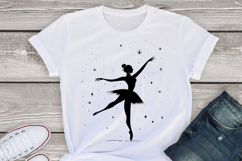 Ballerina Silhouette Svg Png, Cute Ballet Dancer SVG PNG, Pr Product Image 1