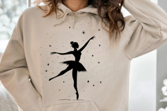 Ballerina Silhouette Svg Png, Cute Ballet Dancer SVG PNG, Pr Product Image 2