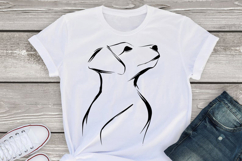 Cute Dog black silhouette SVG PNG, Dog SVG Clipart, Pet Silh Product Image 1