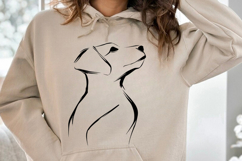 Cute Dog black silhouette SVG PNG, Dog SVG Clipart, Pet Silh Product Image 2