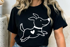 Cute Dog black silhouette SVG PNG, Dog SVG Clipart, Pet Silh Product Image 2