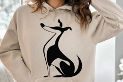 Cute Dog black silhouette SVG PNG, Dog SVG Clipart, Pet Silh Product Image 2