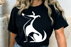 Cute Dog black silhouette SVG PNG, Dog SVG Clipart, Pet Silh Product Image 1