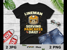 Lineman Png, Lineman Serving Pancakes Daily, Football Png Product Image 2