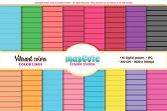 candy colors lines stripes digital paper, pattern Product Image 1