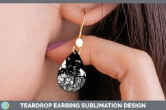 GorgeousLinocut Cottage Teardrop Earrings design.