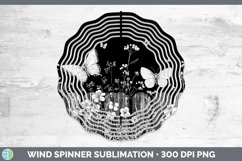 GorgeousLinocut Cottage Wind Spinner design.