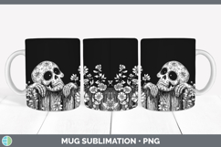 GorgeousLinocut Cottage Mug Wrap design.