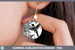 GorgeousLinocut Round Earrings design.