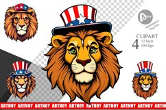 Lion Patriotic Clipart Product Image 1