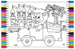 coloring animal cartoon for kids Product Image 1