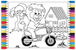 coloring animal cartoon for kids Product Image 1