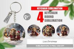 Keychain Lion Christmas Product Image 1