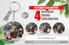 Keychain Lion Christmas Product Image 1