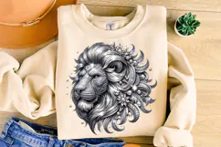 Sparkly Silver Lion PNG, Lion Sublimation, Lion Clipart PNG Product Image 3