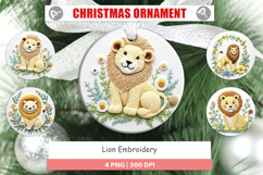 Ornament Lion Embroidery Product Image 1