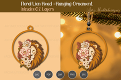 Floral Lion head Hanging Ornament Product Image 3
