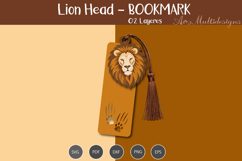 Lion Bookmark SVG Product Image 2