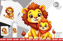 Lion Mother&#039;s Day Clipart Product Image 1