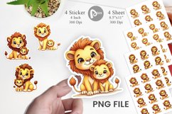Lion Mother&#039;s Day Sticker Product Image 1