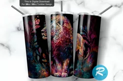 Lion Neon 20oz/30oz Skinny Tumbler Product Image 1