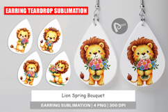 Earring Lion Spring Bouquet Product Image 1