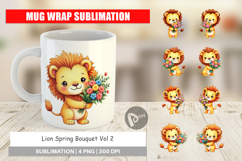 Mug Wrap Lion Spring Bouquet Product Image 1