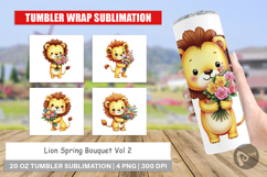 Tumbler Lion Spring Bouquet Product Image 1