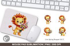 Mouse Pad Lion Spring Bouquet Product Image 1