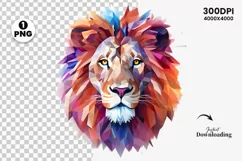 Watercolor Lion PNG Clipart