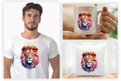 Watercolor Lion Sublimation