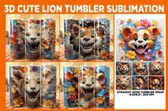 3D Lion Hole in Wall 20 oz Skinny Tumbler Sublimation, Skinny Tumbler, Lion Tumbler, Lion 20oz Sublimation Bundle, Lionr Sublimation Wraps, Sublimation Bundle, Instant Download, Lion Tumbler PNG, Digital Paper