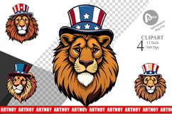 Lion Patriotic Clipart Product Image 1
