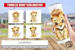 Tumbler Lion Wildlife Product Image 1