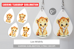 Earring Lion Wildlife Product Image 1