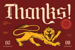 Lionkin - Stylish Blackletter Font Product Image 20