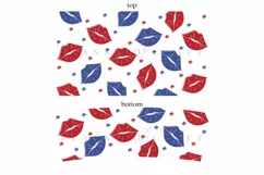 lips 4th of july 40oz quencher tumbler sublimation full wrap SVG high resolution transparent background