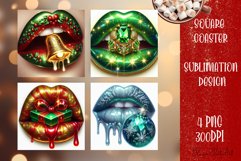 Christmas Car Coaster | Lips sublimation fashion Product Image 1