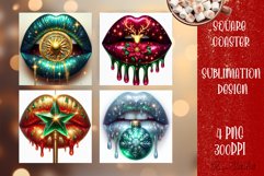 Christmas Car Coaster | Lips sublimation fashion Product Image 1