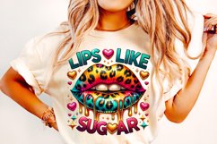 Valentines Day PNG, Lips Like Sugar PNG, Love, Heart PNG Product Image 3