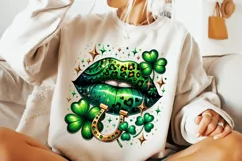 St Patricks Day Lips PNG, St Patrick's Day PNG, Lucky Day Product Image 2