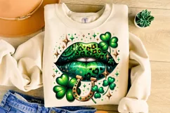 St Patricks Day Lips PNG, St Patrick's Day PNG, Lucky Day Product Image 3
