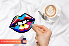 Lips Sticker, Lip Art Sticker, Glossy Lips Sticker Product Image 1