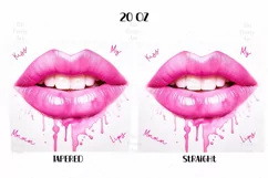 Lips Tumbler Wrap, Alcohol Ink Tumbler Wrap, Lips Png, Cute Tumbler Wrap