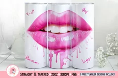 Lips Tumbler Wrap, Alcohol Ink Tumbler Wrap, Lips Png, Cute Tumbler Wrap